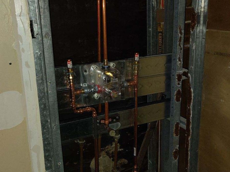 Shower valve installation