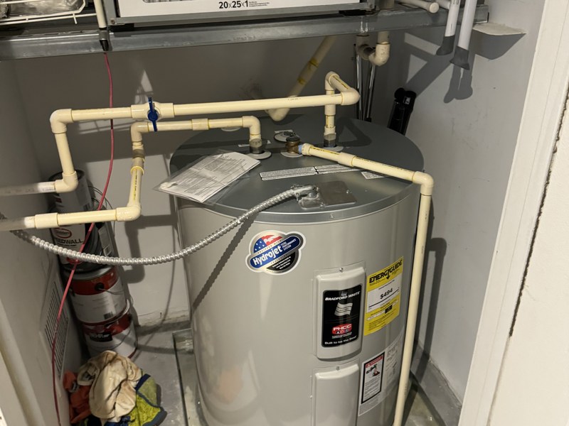 Tankless water heater install completed